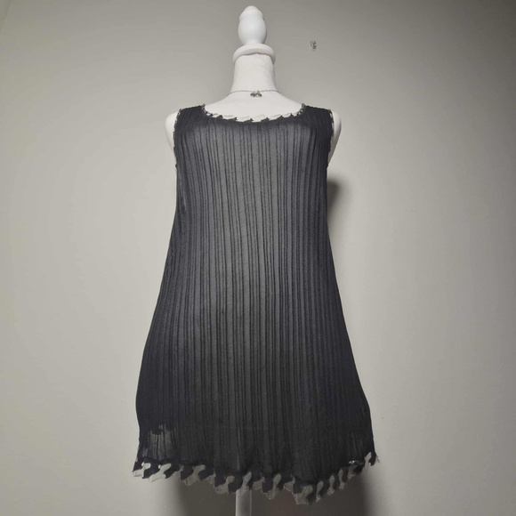 CHANEL Luxury Vintage Y2K Archives RARE Mesh Tulle Whimsigoth Grunge Tank Top M - Picture 3 of 16